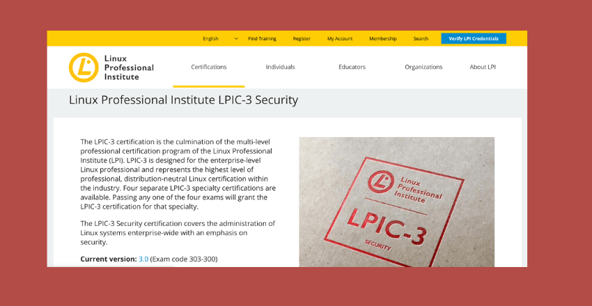 Linux Professional Institute Certification (LPIC-3)