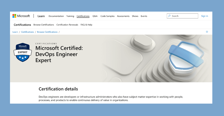 Microsoft Certified: Azure DevOps Engineer Expert